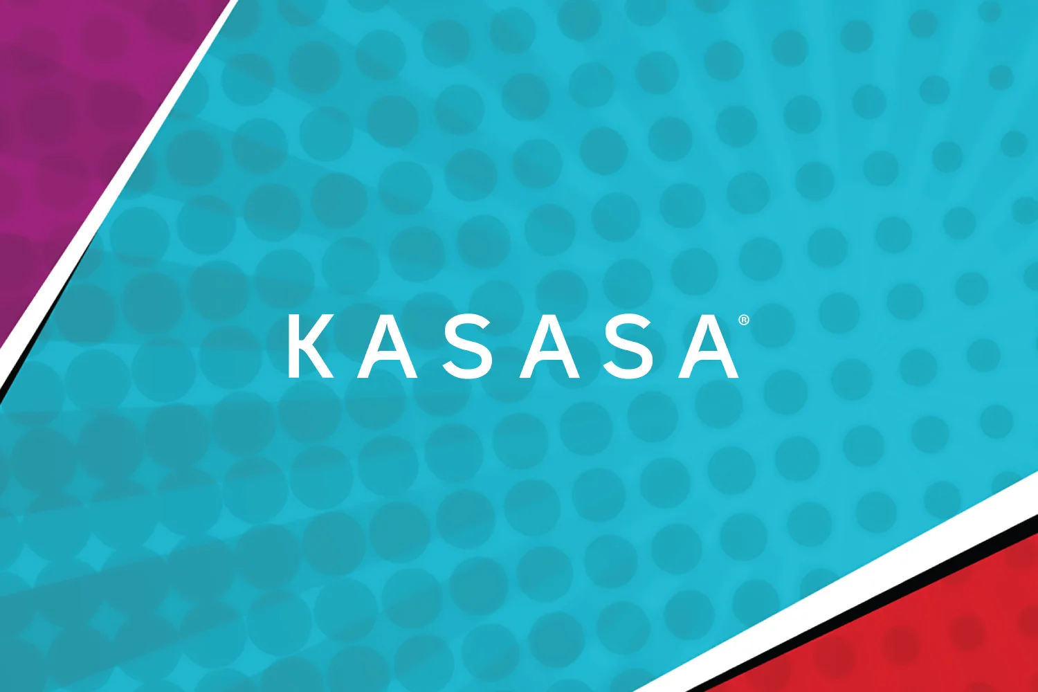 Kasasa logo in white over Kasasa web themed background